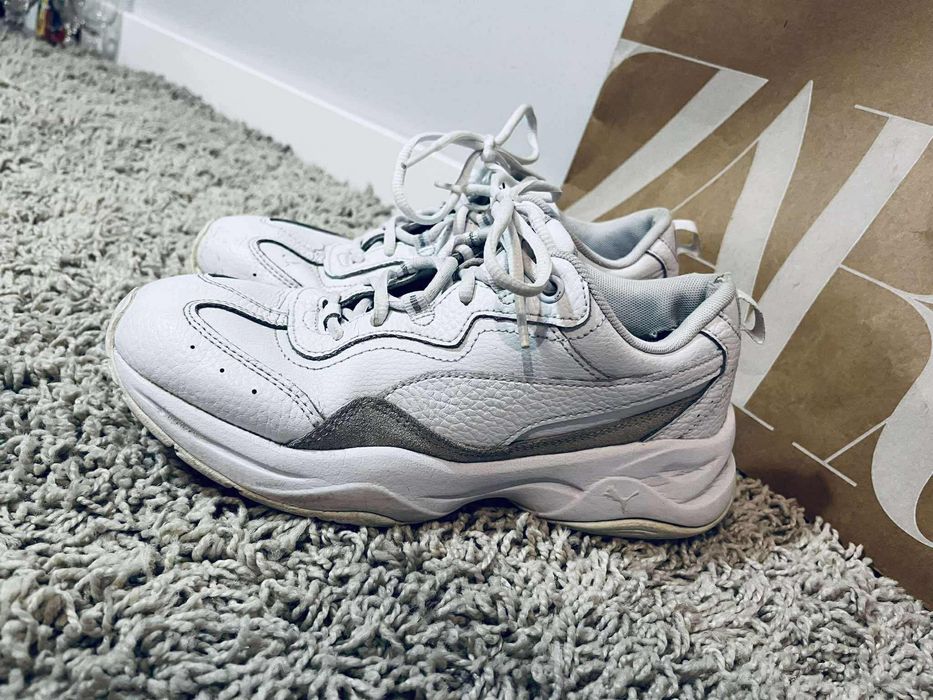 Sportowe buty puma 37.5 białe sneakers