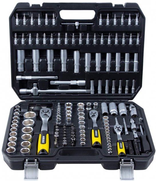 Набор насадок торцевых и бит Sigma 1/2", 3/8", 1/4" 171 шт в кейсе (60