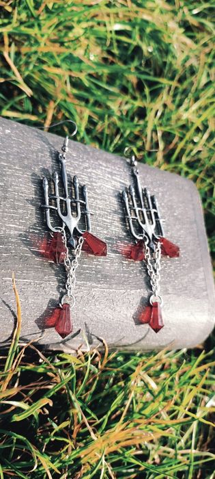 Kolczyki Goth handmade