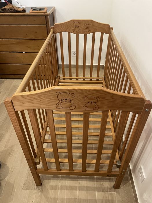 berço para bebe com lateral ajustavel