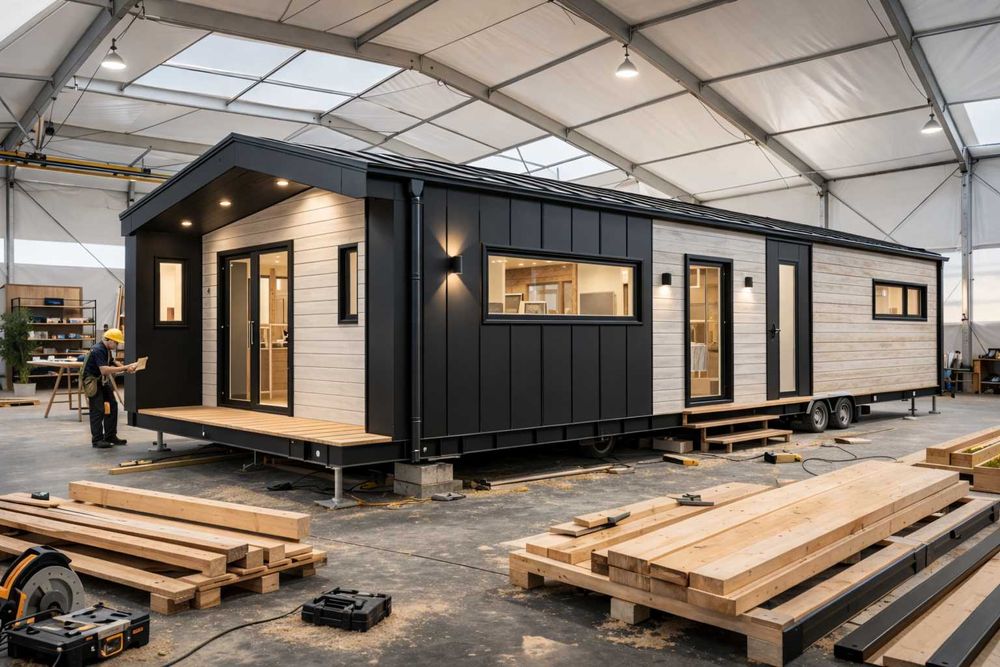 Domek Modułowy 36M2 DOMEK MOBILNY całoroczny SUPER CENA! stan Basic