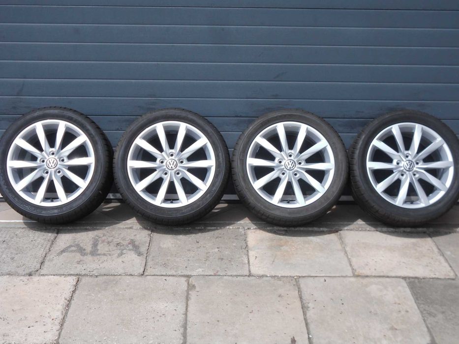 Koła letnie aluminiowe 17 5x112 oryg Vw Golf VII 5N VIII VI Caddy Touran I
