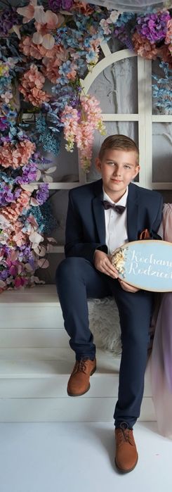 Garnitur ślub wesele komunia koszula buty mucha poszetka pasek