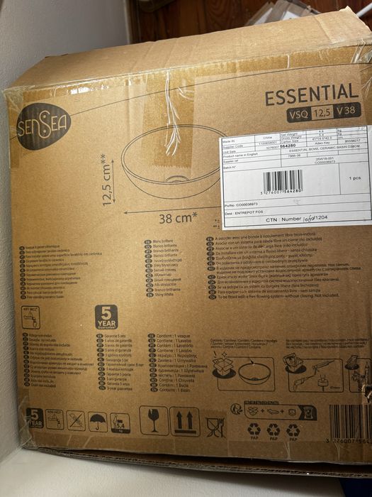 Lavatório de Encimar – Sensea Essential (Novo)