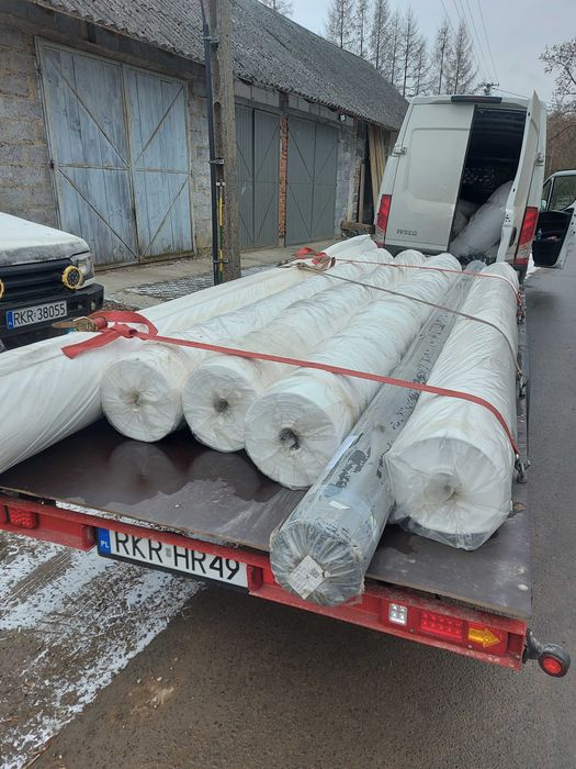 Geowłóknina drogowa 12kN, włóknina, mata separacyjna 4m szerokości 4 m