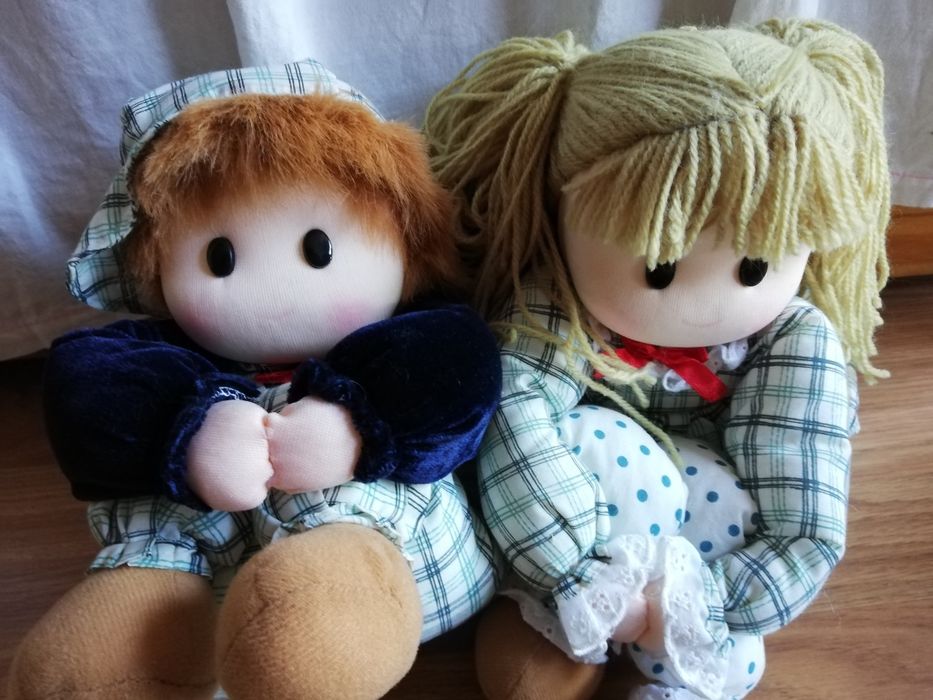 Bonecas de trapo antigas excelente prenda de natal