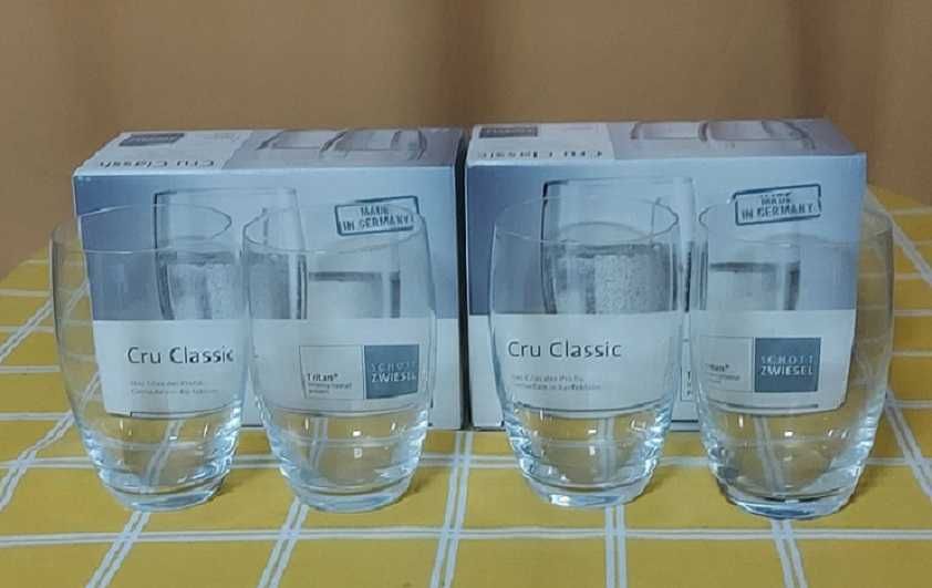 COPOS Água 4 Cru Classic +8 Copos vários tamanhos (Novos)