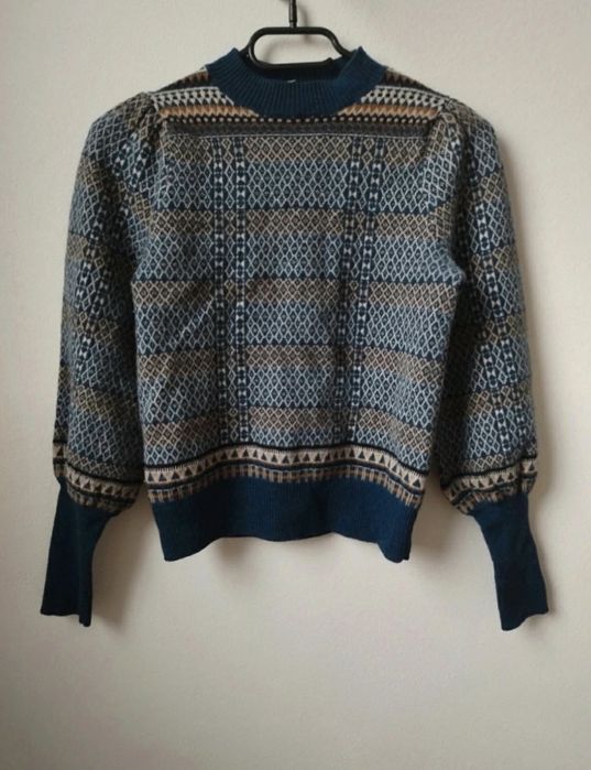 Sweter damski norweski nowy lambswool