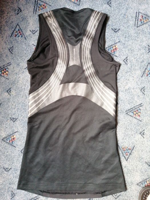 Bluzka top Reebok czarna play dry easytone ściągacz 34 36 s