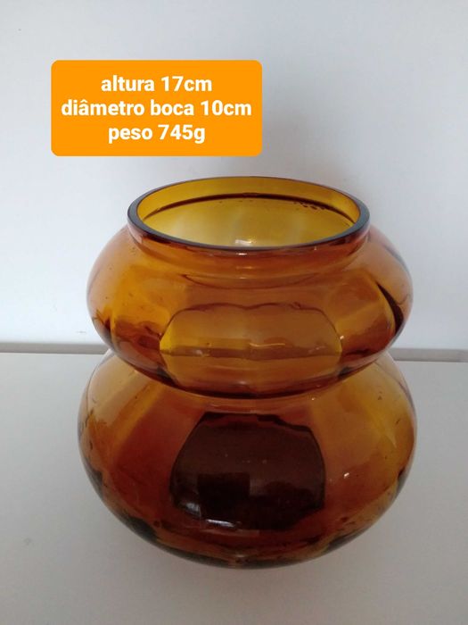 jarra tom ambar em vidro