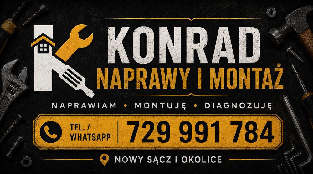 Naprawy, montaż, hydraulika, elektryka.