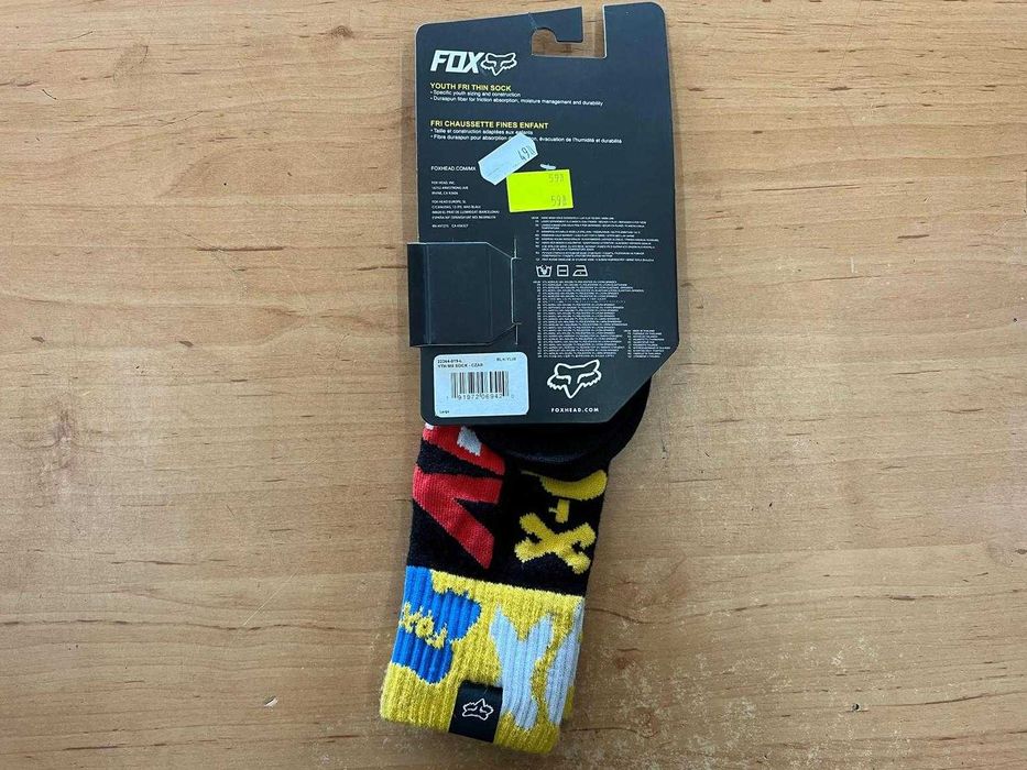 Skarpety dziecięce FOX kolor żółte czerwone czarne rozmiar L