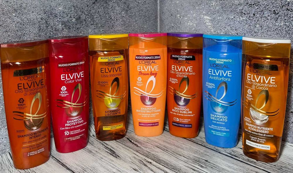 Шампунь Loreal Elvive 7 видів 285 мл (більше у описі товару)