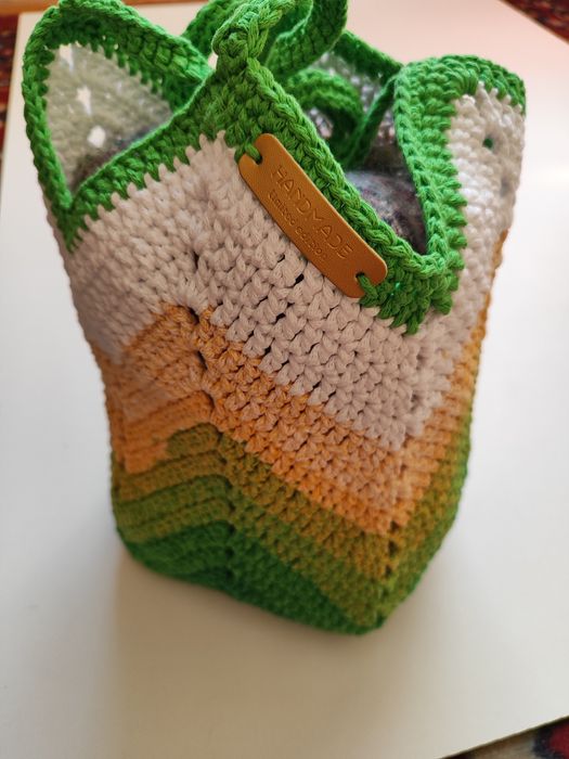 Tulipan torba siatka shopperka ze sznurka ombre