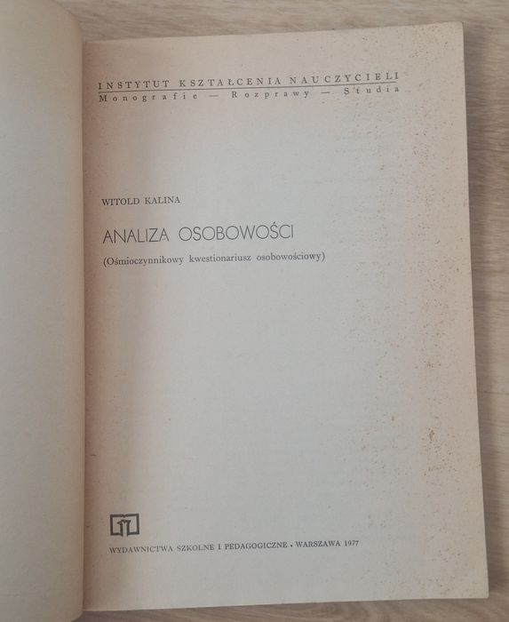 Witold Kalina Analiza osobowości