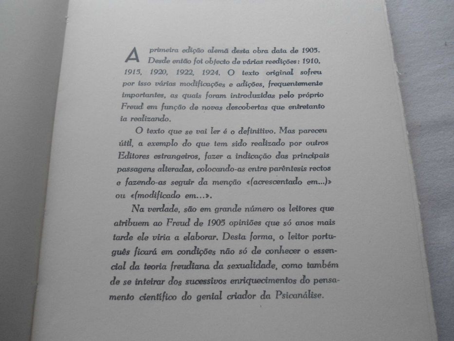 Três Ensaios sobre a teoria da sexualidade por S. Freud