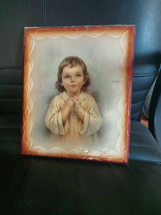 Quadro Religioso em Madeira