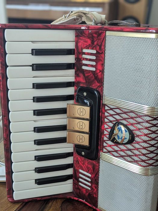 Akordeon Galotta, 48 basów,stan bdb, plus futerał