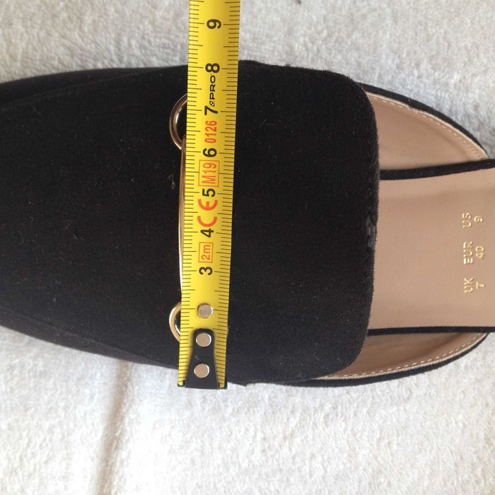 NOWE  klapki, buty, pantofle ,  czarny zamsz, r.40    MONSOON