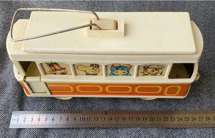 Игрушка веселый трамвай ссср