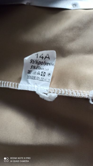 Kurtka srebrna z perełkami rozmiar 152