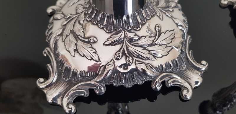 Castiçais em prata Portuguesa