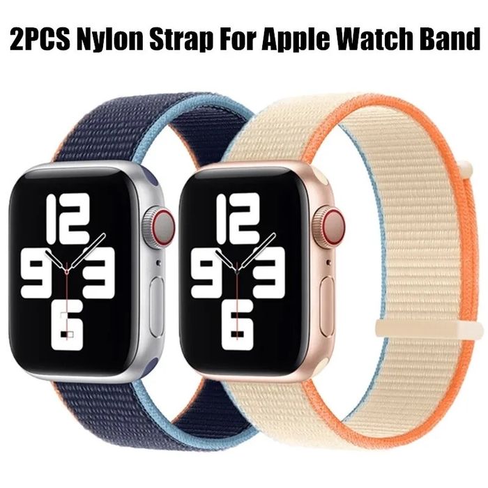 Beżowy Nylonowy Pasek Apple Watch 3/4/5/6/7/8/9/SE/ULTRA