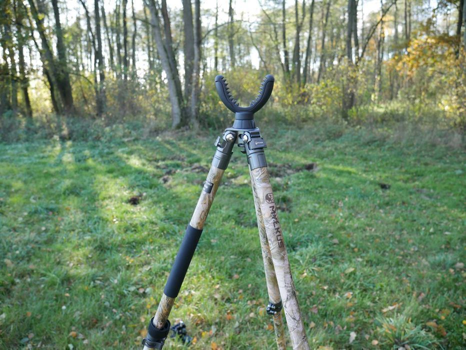 Pastorał myśliwski stabilny trójnóg strzelecki ze wspornikiem MYŁKUS