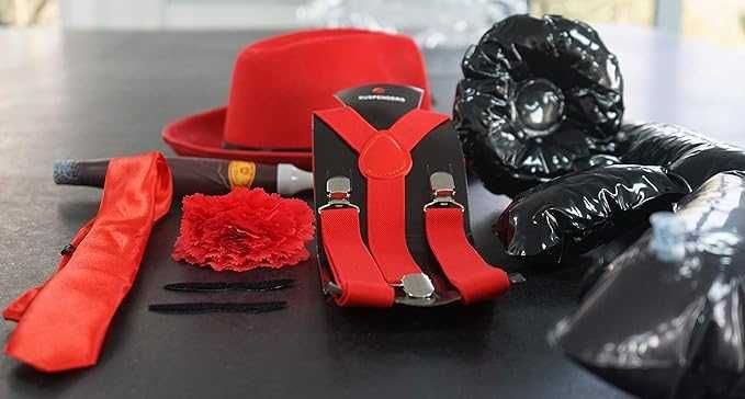 Nowy Kostium Gangstera, przebranie - Zestaw Akcesoriów