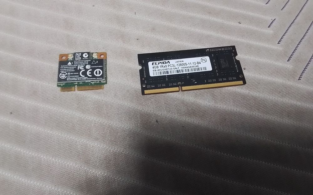 Модули ОЗУ и Wifi/Bluetooth для ноутбука