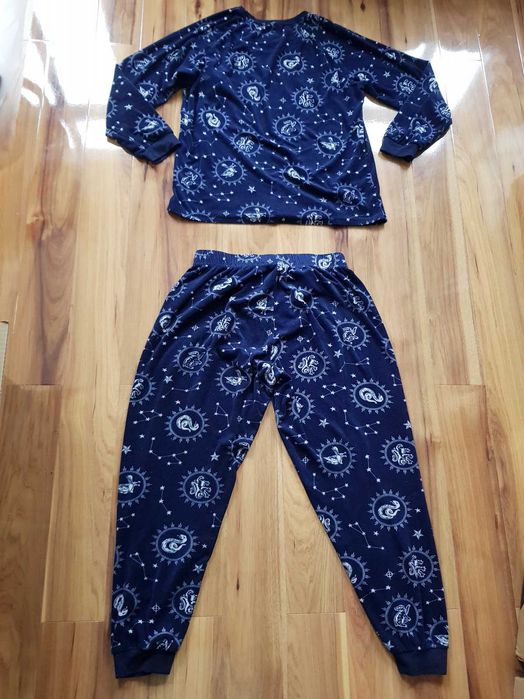 Piżama Harry Potter Wizarding World granatowa welurowa   M 40-42