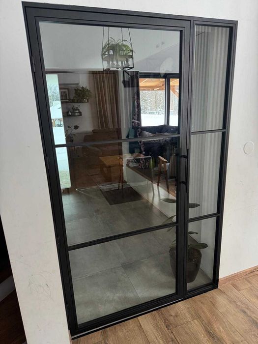 Drzwi Loftowe NA WYMIAR  – Stalowe z Przeszkleniami