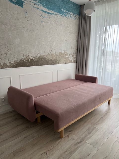Sofa - 3 osobowa z funkcją spania wraz z fotelem