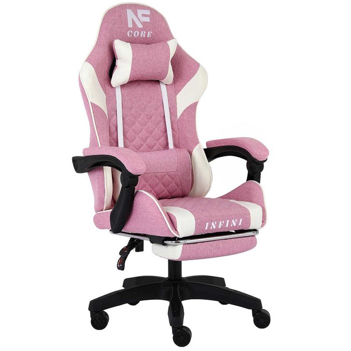 Fotel Gamingowy z tkaniny INFINI Core Pink