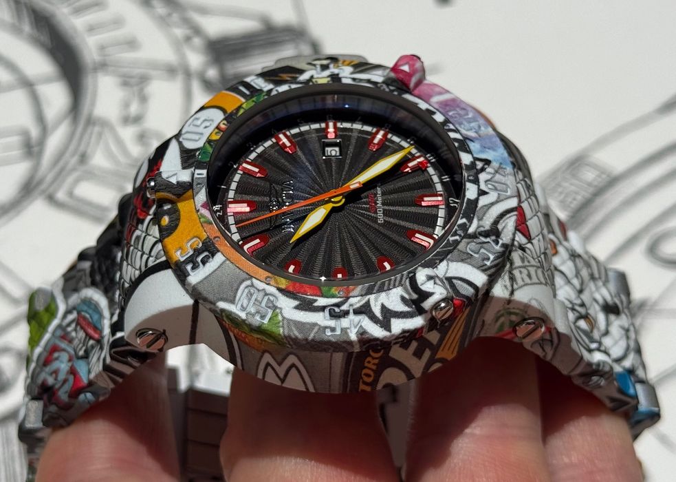 Invicta 36745 Subaqua Noma III GMT Graffiti 50 mm. 500 MT Swiss.