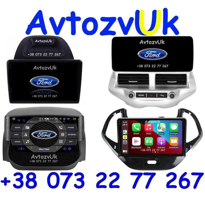 Магнитола ECOSPORT Ford FIGO KA Экоспорт Форд Фиго CarPlay Android 15