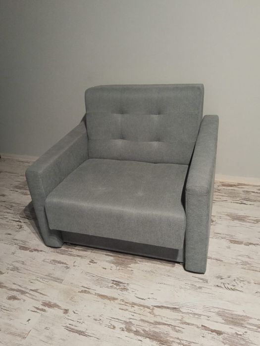 Fotel rozkładany, młodzieżowy Agata meble, leżanka, tapczan