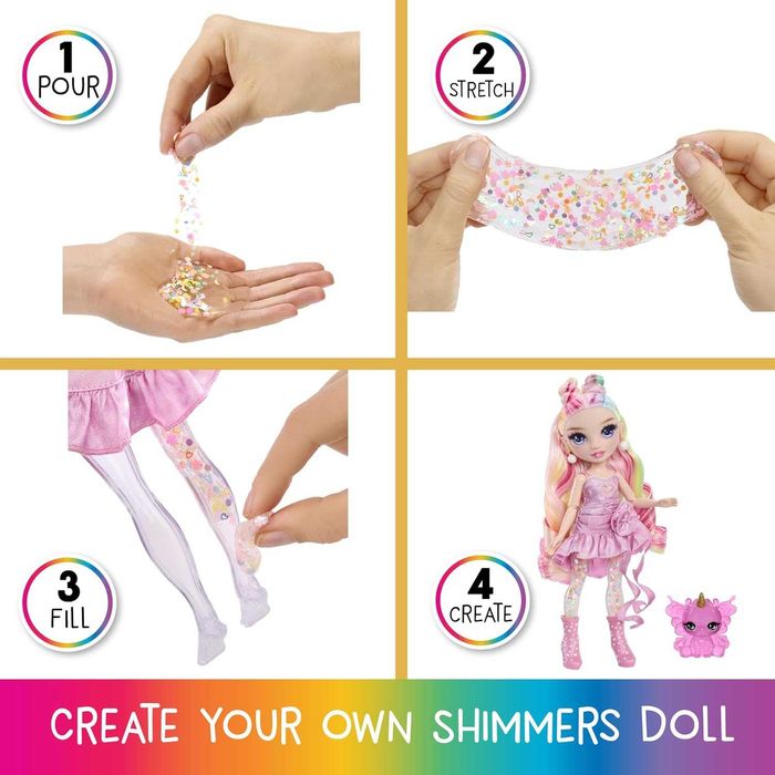 Rainbow High Shimmers with Slime Bella, Pink Белла зі слаймом 122401
