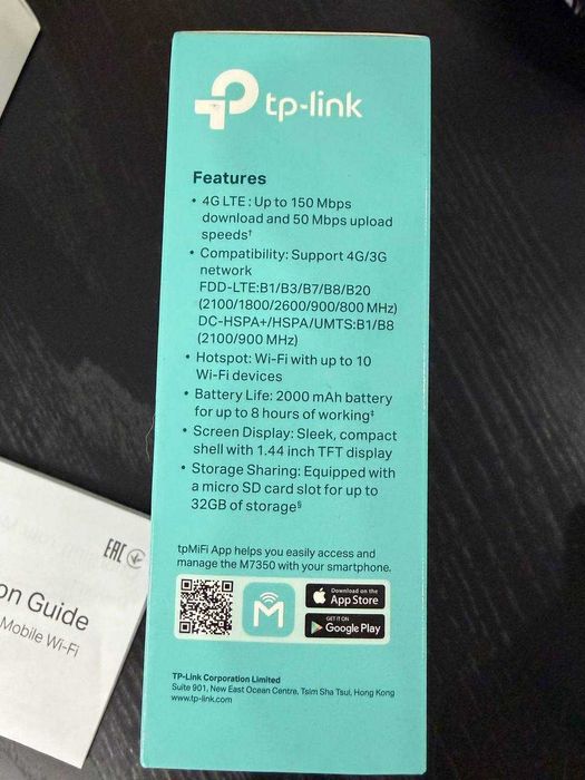 TP-Link M7350 4G LTE Mobile Wi-Fi – мобільний роутер