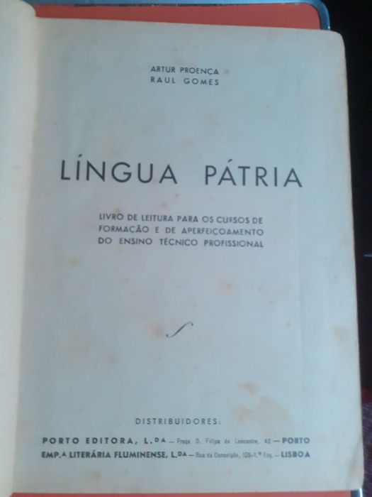 Língua Pátria-Artur Proença e Raul Gomes
