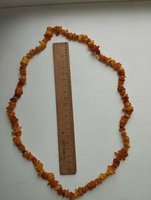 Намисто бурштин вага 34,13 грам