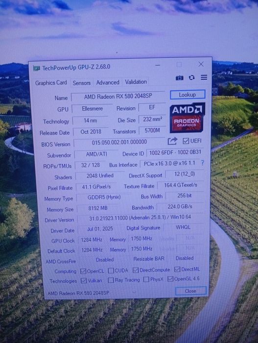 Продам RX580 8 gb 2048sp у хорошому стані