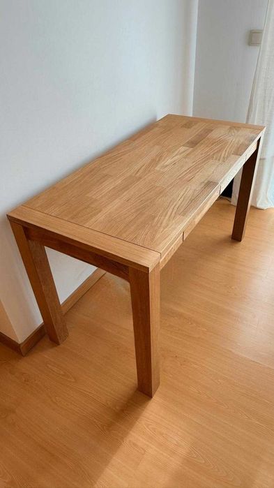 Secretaria - Desk HAGE 60x130 - 2 Gavetas - Madeira Carvalho