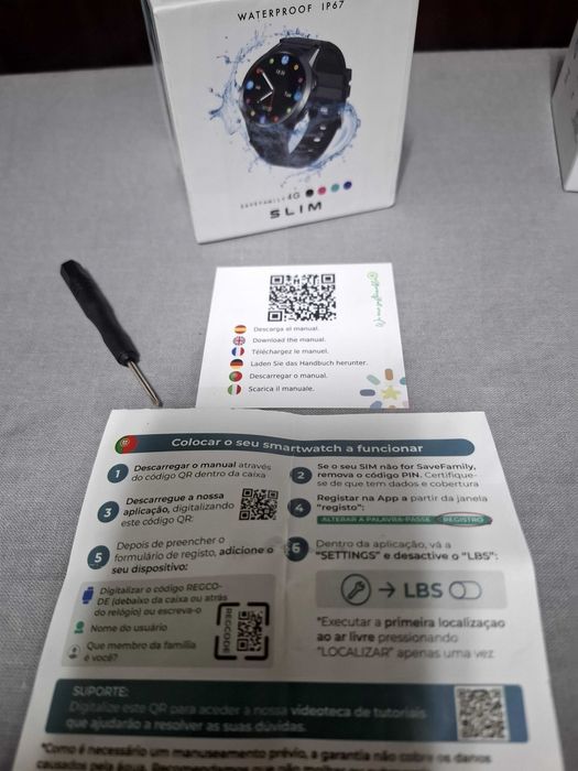 SmartWatch Relógio Slim c/ GPS e chamada