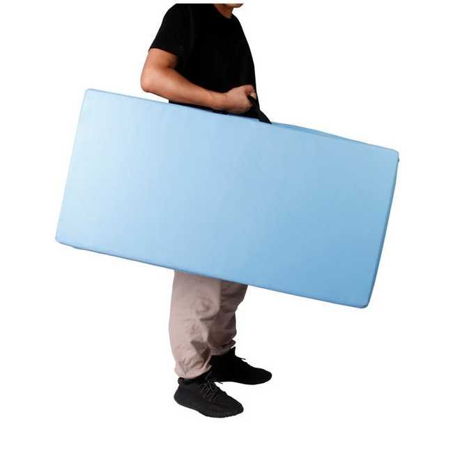 ZERRO Sky Blue - Składana Mata Gimnastyczna