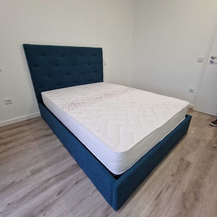 Camas de Casal Estofadas de Luxo 199€ Disp. em Várias Cores! 190x140m!