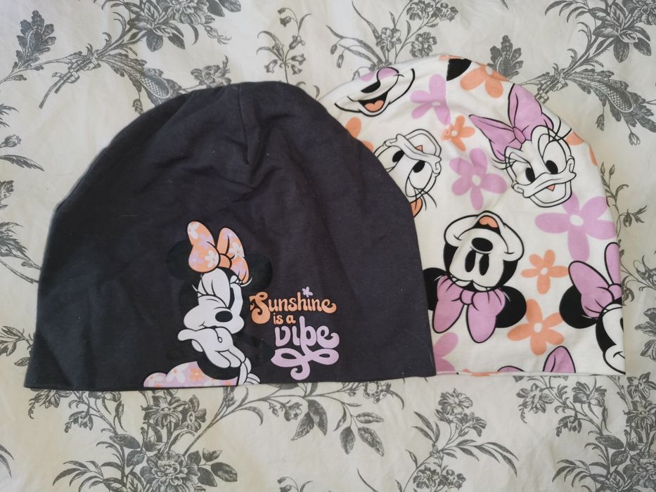 Zestaw 3szt. czapki bawełniane przejściowe Disney Minnie 52/54