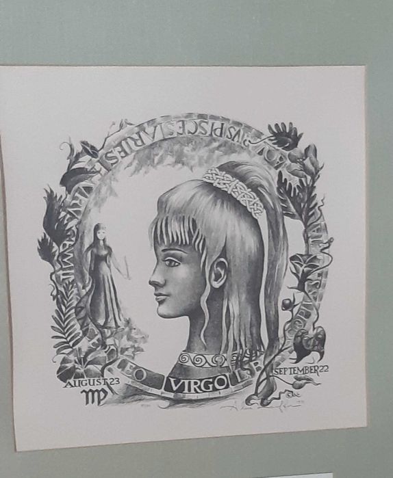 litografia  Alicja Lauffer 1971 rok