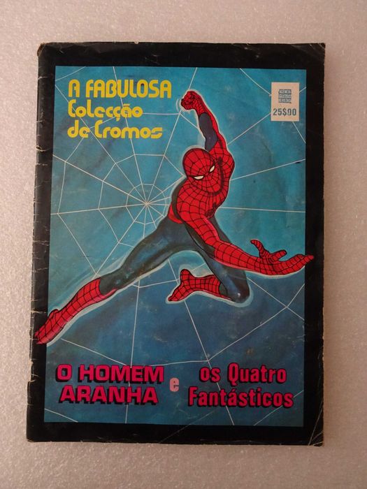 Caderneta de cromos O Homem Aranha e os Quatro Fantásticos (faltam 16)