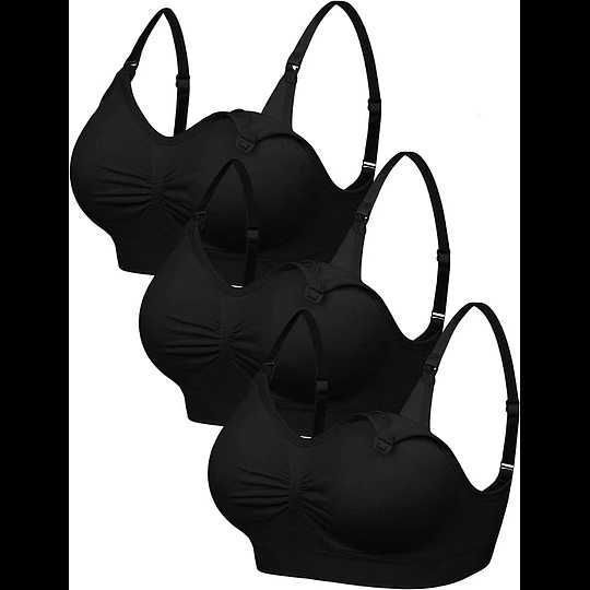 Pack de 3 de maternidade de amamentação sem aros conjunto de..